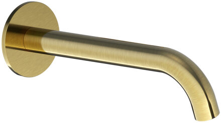 Hotbath Wastafelkraan Uitloop Hotbath Cobber Rond 18 cm Geborsteld Messing PVD