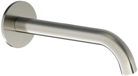 Hotbath Wastafelkraan Uitloop Hotbath Cobber Rond 18 cm Geborsteld Nikkel