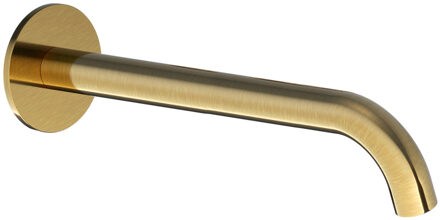 Hotbath Wastafelkraan Uitloop Hotbath Cobber Rond 25 cm Geborsteld Messing Living Colours