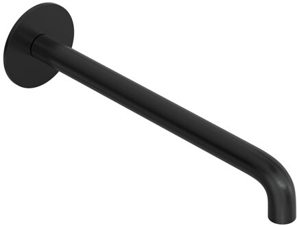 Hotbath Wastafelkraan Uitloop Hotbath Cobber Rond 25 cm Geborsteld Zwart PVD