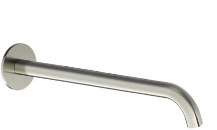 Hotbath Wastafelkraan Uitloop Hotbath Cobber Rond 30 cm Geborsteld Nikkel