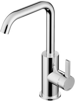 Hotbath Wastafelmengkraan Ace Met Draaibare Uitloop Gebogen 24 cm Chroom