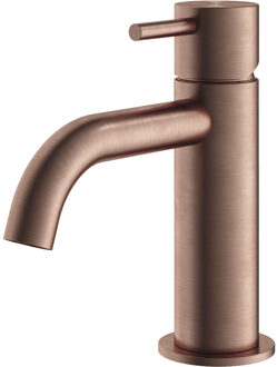 Hotbath Wastafelmengkraan Archie Zonder Waste Geborsteld Koper PVD