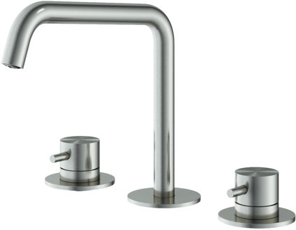 Hotbath Wastafelmengkraan Hotbath Archie 3 Gats Zonder Waste RVS316