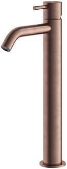 Hotbath Wastafelmengkraan Hotbath Archie Zonder Waste Hoog Geborsteld Koper PVD