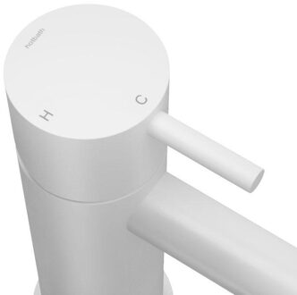Hotbath Wastafelmengkraan Hotbath Cobber 1-hendel Gebogen 14.3 cm Mat Wit