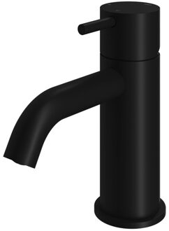 Hotbath Wastafelmengkraan Hotbath Cobber 1-hendel Gebogen 14.3 cm Mat Zwart