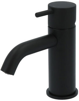 Hotbath Wastafelmengkraan Hotbath Cobber 1-hendel Gebogen 14.3 cm Mat Zwart