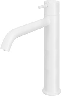 Hotbath Wastafelmengkraan Hotbath Cobber 1-hendel Gebogen 28.6 cm Mat Wit