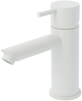 Hotbath Wastafelmengkraan Hotbath Cobber 1-hendel Recht 14.3 cm Mat Wit