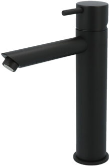 Hotbath Wastafelmengkraan Hotbath Cobber 1-hendel Recht 21.6 cm Mat Zwart