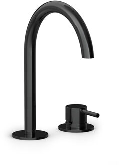 Hotbath Wastafelmengkraan Hotbath Cobber 2 Gats Gepolijst Zwart PVD