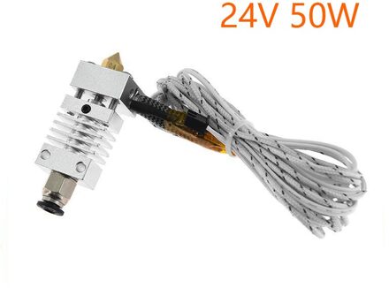 Hotend Extruder Kit Lange Afstand V6 Extrusie 12V/24V 50W J-Head Warmte Breken Keel 1.75 Mm Voor Ender 3 CR10 CR-10S Printer