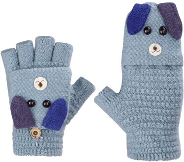 Hotest Kinderen Jongen Meisjes Leuke Vijf Vingers Fluwelen Cartoon Jongen Meisjes Mode Warme Gebreide Handschoenen Mode Handschoenen