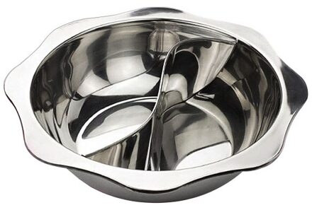 Hotpot Chinese Traditionele Heerlijke Levensmiddelen Pot Huishoudelijke Fornuis Keuken Pot Inductie Gasfornuis Soep Koken dubbele-flavor / 34cm