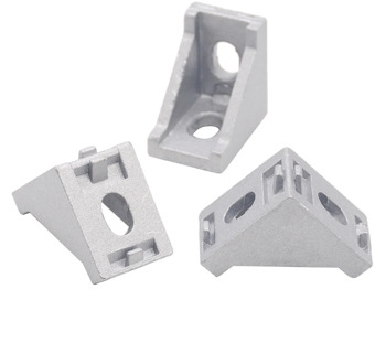 HOTSale 20pcs 2028 corner fitting angle aluminum 20 x 28 L connector bracket fastener match use 2020 industrial aluminum profile