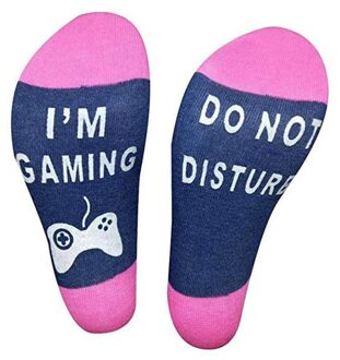 Hotsale Gedrukt Etter Sport Sokken Universele Casual Stijl Elastische Ademend Katoen Blend Kousen Schoeisel Accessoires Df PL