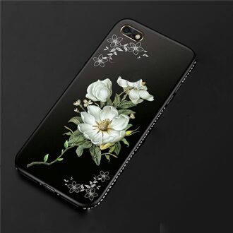 HOTSWEI Case Voor Huawei Honor 7A 5.45 "Luxe Strass 3D Relief Bloem Meisje Patroon Zachte Siliconen Cover Honor 7A case DUA-L22 hei-moli