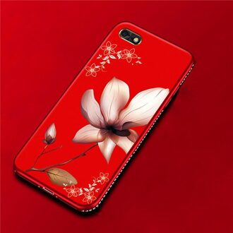 HOTSWEI Case Voor Huawei Honor 7A 5.45 "Luxe Strass 3D Relief Bloem Meisje Patroon Zachte Siliconen Cover Honor 7A case DUA-L22 hong-baihe