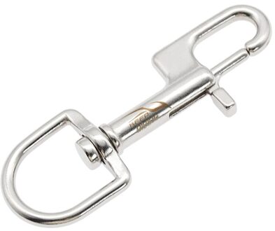 Houden Duiken 316 Rvs Duiken Single-Hoofd Haak Haak Quick Release Lente Haak Bcd Duikuitrusting zilver