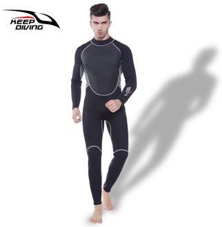 HOUDEN DUIKEN Professionele 3 MM Neopreen Wetsuit Een Stuk Full body Voor Mannen Scuba Dive Surfen Snorkelen Onderwatervissers Plus size 4XL