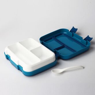 Houden Verse Lunchbox Hoge Capaciteit Draagbare Lekvrij Magnetron Bento Box Home Office Camping Picknick School Kids Voedsel Container blauw-3