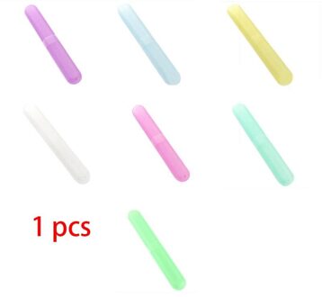 Houder Doos Boarding Draagbare Verpakking Organizer Travel Accessoires Tandenborstel Buis Cover Case Cap Plastic Koffer Kleur Willekeurige 1stk willekeurig