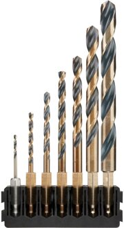 Houder + Black & Gold HEX-aansluiting | 7 stuks | 2 mm, 3 mm, 4 mm, 5 mm, 6 mm, 8 mm, 10 mm - DT70831-QZ