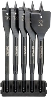 Houder + Extreme IMPACT speedboren | 5 stuks | 16 mm, 18 mm, 20 mm, 25 mm, 32 mm - DT70834-QZ