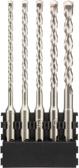 Houder + SDS Plus | 5 stuks | 5.5x160 mm x1, 6x160 mm x1, 7x160 mm x1, 8x160 mm x1, 10x160 mm x1 - DT70835-QZ