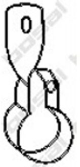 Houder, uitlaatsysteem