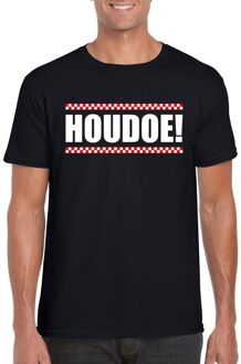 Houdoe heren T-shirt zwart M