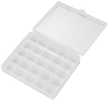Houdt 25 Spoel Doos Organizer Duurzaam Spoel Verzegelde Houder Transparant Plastic Naaimachine Houder Container Dozen