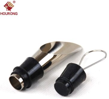 HOURONG 1 PC Rvs Rode Wijn Beluchter Schenker Voor Bar Accessoires Lekvrije Trechter Drank Fles Pourers