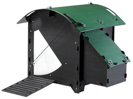 House - Kippenhok - 2 tot 4 kippen - Zwart/Groen - 99x99x78 cm - S