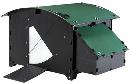 House - Kippenhok - tot 8 kippen - Zwart/Groen - 114x139x78 cm - L