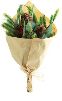 House of Nature Boeket kunstbloemen 46cm kerst multi