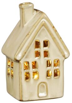 House of Seasons Decoratie huis - 17x5x11 cm - Bruin