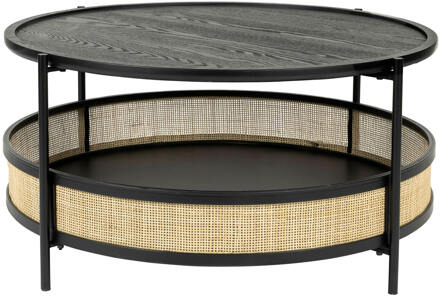 Housecraft Makoto Salontafel Rond 80x80 cm Zwart