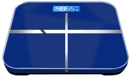 Household Bathroom Scale Digital Precision Weight Scale LCD Display Glass ligent Electronic Scale blauw