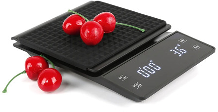 Household Coffee Weighing 3KG/ 0.1g Drip Coffee Scale With Timer Portable Electronic Digital Kitchen Scale High Precision