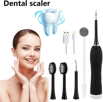 Household Dental Calculus Remover Electric Oral Irrigator Tartar Remover Tartar Ultrasonic Whitening USB Recharge Tooth Cleaner