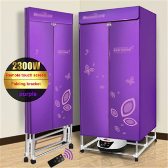 Household folding electric clothes dryer Detachable clothes rack remote-control powerful sterilization Portable 2300w 220V