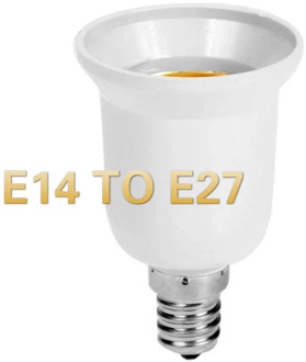 Household Travel Converter E14 TO E27 Adapter Conversion Socket Fireproof Socket Lamp Holder Converters Lighting Accessories