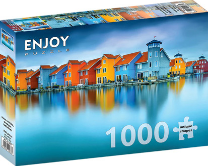Houses on Water - Groningen Netherlands Puzzel (1000 stukjes)