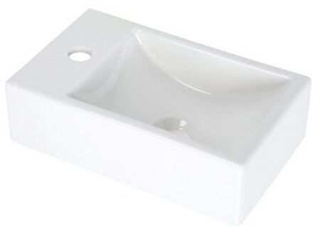 Houston fontein bak rechts 37x23 cm m kraangat links wit 0276169