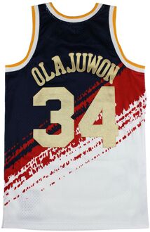 Houston Rockets Hakeem Olajuwon Heren Vest Veelkleurig