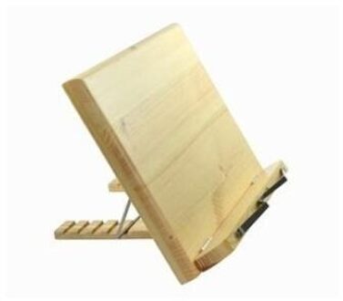 Hout Boek Stand/Bookstand (Laptop/iPad/Boek/Kookboek/Muziek Stand/Houder) (hout)