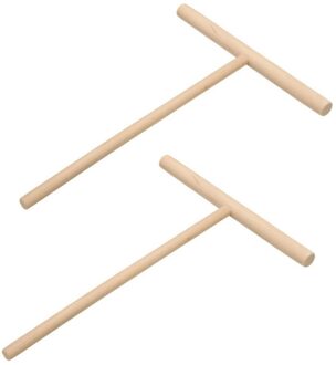 Hout Crêpe Pannenkoek Beslag Strooier Deeg Distributeur Houten Keuken Gebruiksvoorwerp Pan Of Koekenpan zoals getoond 1