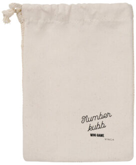 Hout getal spel - maat One size Bruin